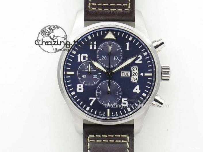 MIROTIME 0311 Vibrant Mark XVIII IW327001 SS M+F 1:1 Best Edition Black Dial on Black Leather Strap A 7055